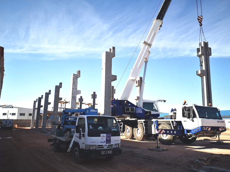 PREFAB INDUSTRIES A DEMARRE LE MONTAGE DU BONTAZ CENTRE